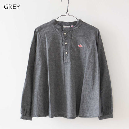 DANTON [ダントン] W ORGANIC COTTON HENLEY NECK SHIRT [DT-B0304OCV] オーガニックコットンヘンリーネックシャツ [2025AW]