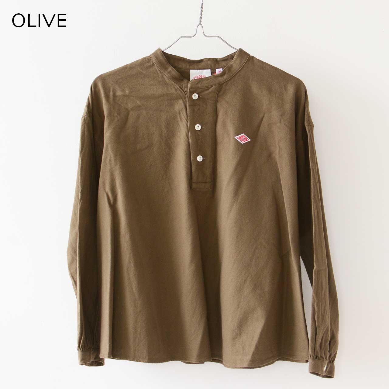 DANTON [ダントン] W ORGANIC COTTON HENLEY NECK SHIRT [DT-B0304OCV] オーガニックコットンヘンリーネックシャツ [2024AW]