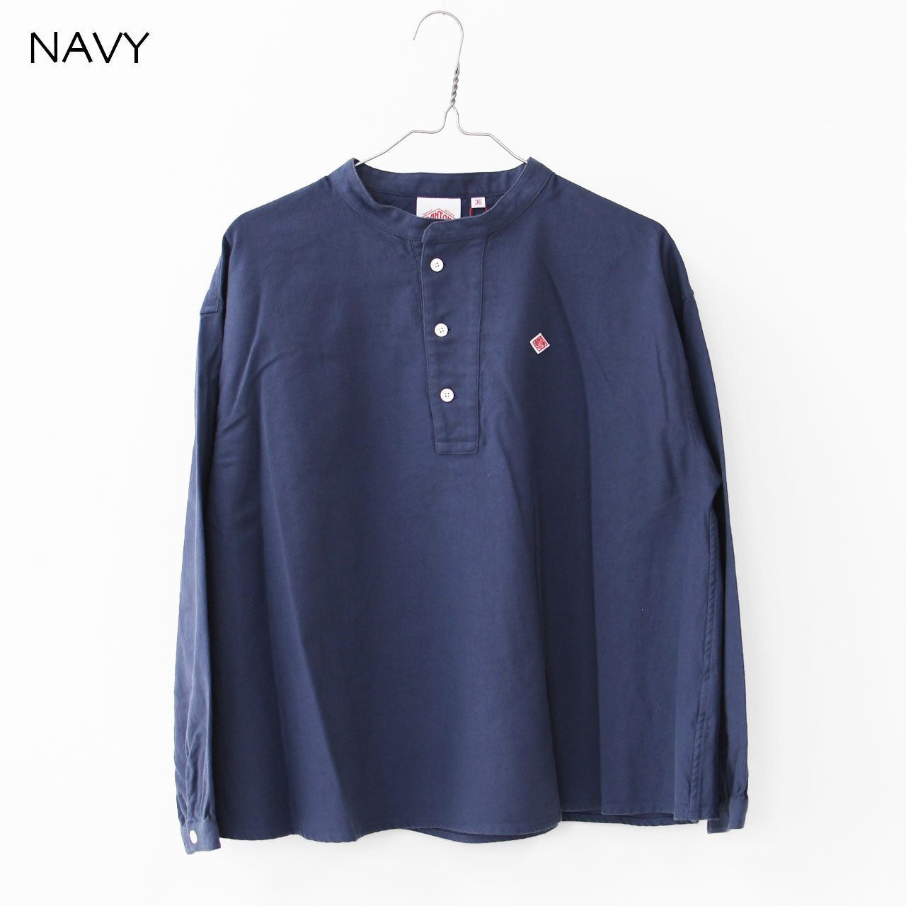 DANTON [ダントン] W ORGANIC COTTON HENLEY NECK SHIRT [DT-B0304OCV] オーガニックコットンヘンリーネックシャツ [2025AW]