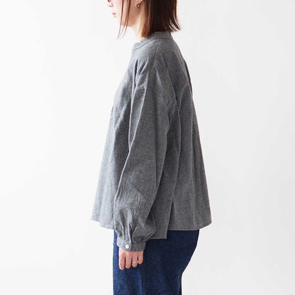 DANTON [ダントン] W ORGANIC COTTON HENLEY NECK SHIRT [DT-B0304OCV] オーガニックコットンヘンリーネックシャツ [2025AW]