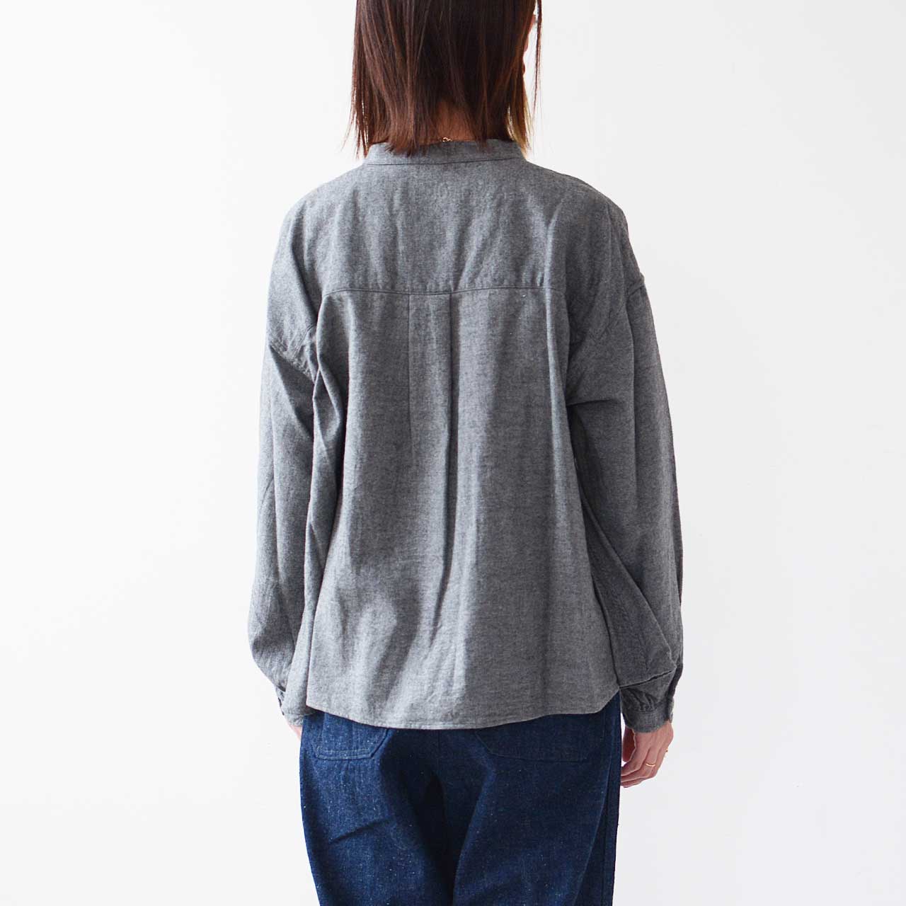 DANTON [ダントン] W ORGANIC COTTON HENLEY NECK SHIRT [DT-B0304OCV] オーガニックコットンヘンリーネックシャツ [2024AW]