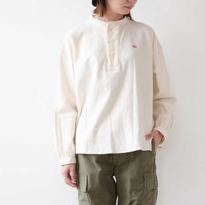 DANTON [ダントン] W ORGANIC COTTON HENLEY NECK SHIRT [DT-B0304OCV] オーガニックコットンヘンリーネックシャツ [2025AW]