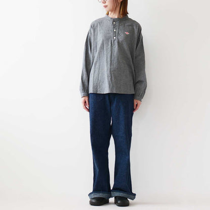 DANTON [ダントン] W ORGANIC COTTON HENLEY NECK SHIRT [DT-B0304OCV] オーガニックコットンヘンリーネックシャツ [2025AW]