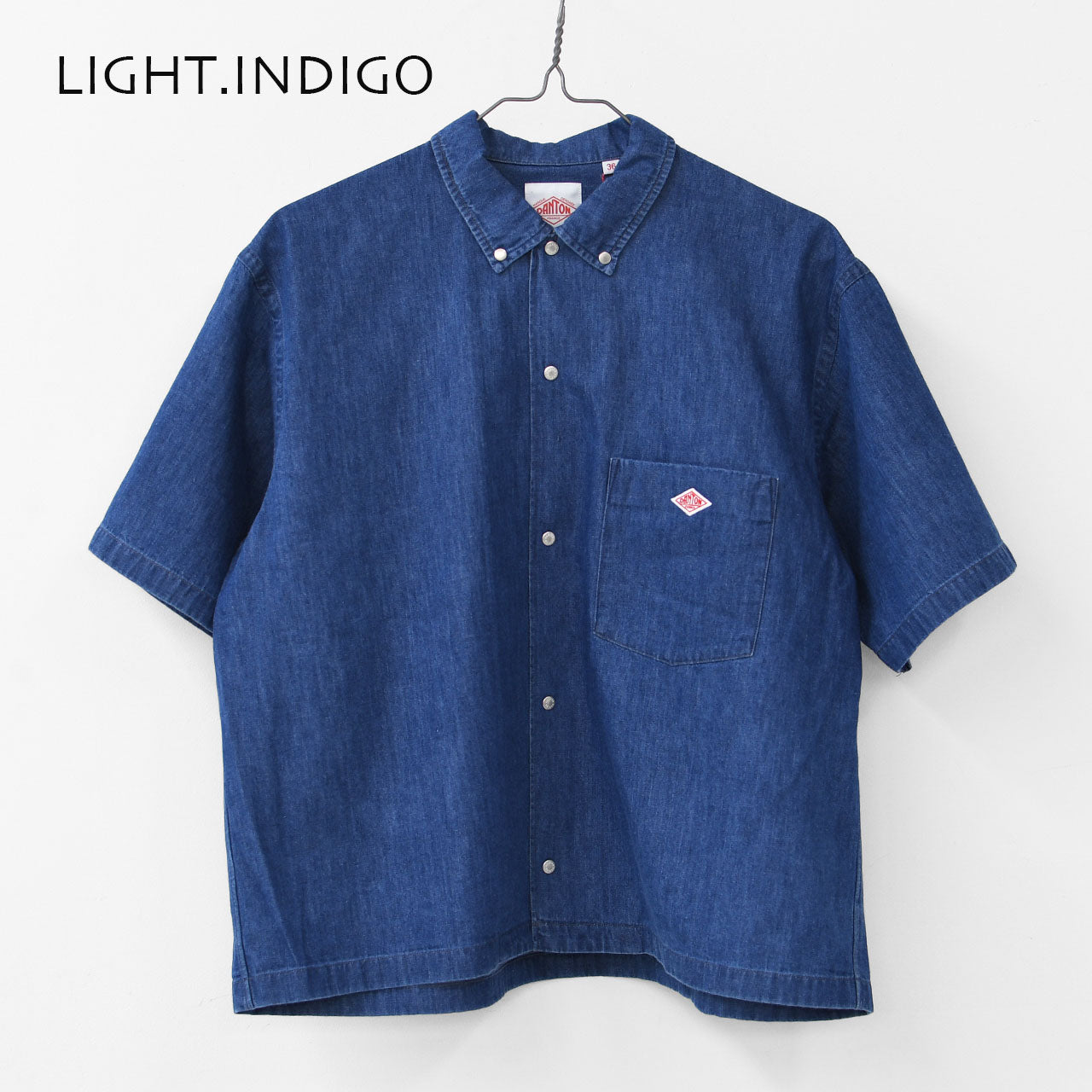 DANTON [ダントン] W S/S DENIM DUNGAREE SHIRT [DT-B0336DUG] ショートスリーブデニムタンガリーシャツ [2025SS]