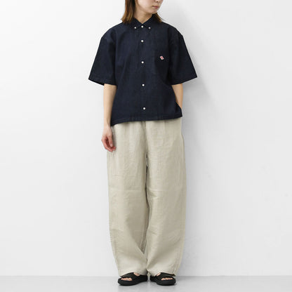 DANTON [ダントン] W S/S DENIM DUNGAREE SHIRT [DT-B0336DUG] ショートスリーブデニムタンガリーシャツ [2025SS]