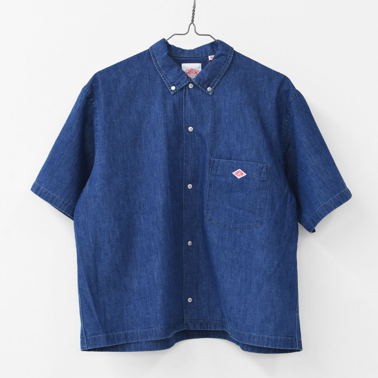 DANTON [ダントン] W S/S DENIM DUNGAREE SHIRT [DT-B0336DUG] ショートスリーブデニムタンガリーシャツ [2025SS]
