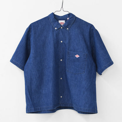 DANTON [ダントン] W S/S DENIM DUNGAREE SHIRT [DT-B0336DUG] ショートスリーブデニムタンガリーシャツ [2025SS]
