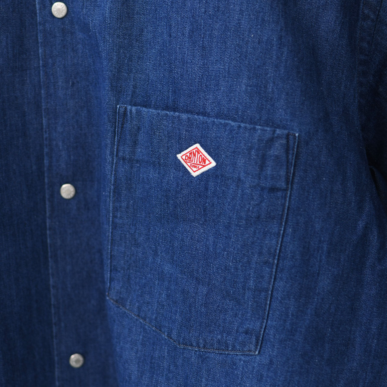 DANTON [ダントン] W S/S DENIM DUNGAREE SHIRT [DT-B0336DUG] ショートスリーブデニムタンガリーシャツ [2025SS]