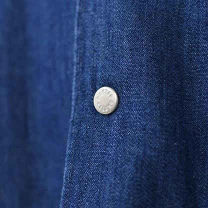 DANTON [ダントン] W S/S DENIM DUNGAREE SHIRT [DT-B0336DUG] ショートスリーブデニムタンガリーシャツ [2025SS]