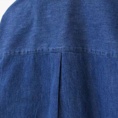 DANTON [ダントン] W S/S DENIM DUNGAREE SHIRT [DT-B0336DUG] ショートスリーブデニムタンガリーシャツ [2025SS]