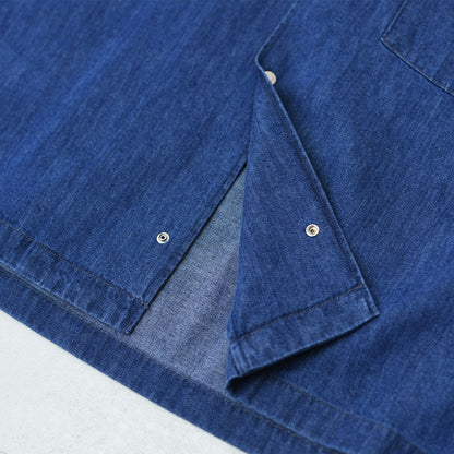 DANTON [ダントン] W S/S DENIM DUNGAREE SHIRT [DT-B0336DUG] ショートスリーブデニムタンガリーシャツ [2025SS]