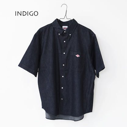 DANTON [ダントン] M DENIM DUNGAREE B.D. S/S SHIRT [DT-B0337DUG] デニムタンガリーボタンダウンショートスリーブシャツ・MEN'S [2026SS]