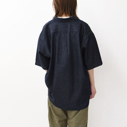 DANTON [ダントン] M DENIM DUNGAREE B.D. S/S SHIRT [DT-B0337DUG] デニムタンガリーボタンダウンショートスリーブシャツ・MEN'S [2026SS]