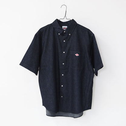 DANTON [ダントン] M DENIM DUNGAREE B.D. S/S SHIRT [DT-B0337DUG] デニムタンガリーボタンダウンショートスリーブシャツ・MEN'S [2026SS]