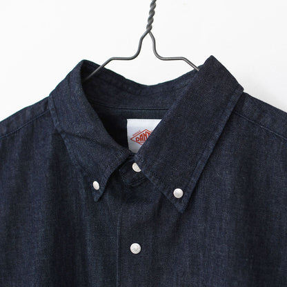 DANTON [ダントン] M DENIM DUNGAREE B.D. S/S SHIRT [DT-B0337DUG] デニムタンガリーボタンダウンショートスリーブシャツ・MEN'S [2026SS]