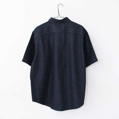 DANTON [ダントン] M DENIM DUNGAREE B.D. S/S SHIRT [DT-B0337DUG] デニムタンガリーボタンダウンショートスリーブシャツ・MEN'S [2026SS]