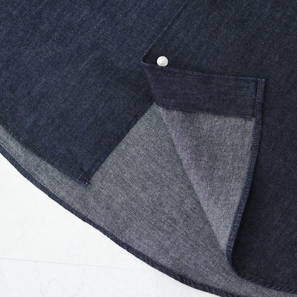 DANTON [ダントン] M DENIM DUNGAREE B.D. S/S SHIRT [DT-B0337DUG] デニムタンガリーボタンダウンショートスリーブシャツ・MEN'S [2026SS]