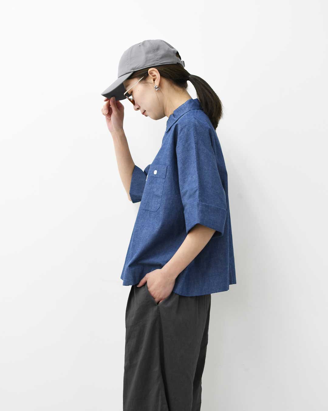 DANTON [ダントン] W COTTON DOLMAN WORK SHIRT [DT-B0345SCA] コットンドルマンワークシャツ [2026SS]