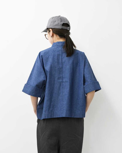 DANTON [ダントン] W COTTON DOLMAN WORK SHIRT [DT-B0345SCA] コットンドルマンワークシャツ [2026SS]