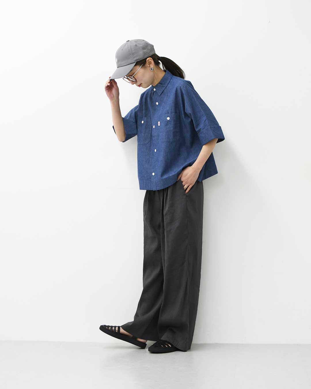 DANTON [ダントン] W COTTON DOLMAN WORK SHIRT [DT-B0345SCA] コットンドルマンワークシャツ [2026SS]