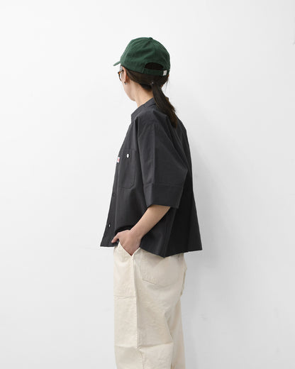 DANTON [ダントン]W COTTON DOLMAN WORK SHIRT[DT-B0345SOD] ダブル コットン ドルマン ワーク シャツ・ドルマンスリーブ・ワークシャツ・コットンポプリン・ダブルポケット・半袖シャツ・ゆったりシルエット・LADY'S [2026SS]