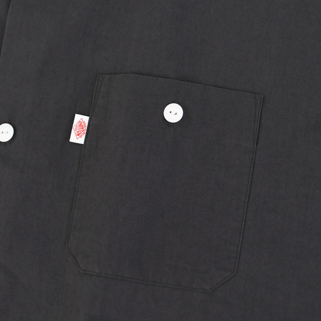 DANTON [ダントン]W COTTON DOLMAN WORK SHIRT[DT-B0345SOD] ダブル コットン ドルマン ワーク シャツ・ドルマンスリーブ・ワークシャツ・コットンポプリン・ダブルポケット・半袖シャツ・ゆったりシルエット・LADY'S [2026SS]