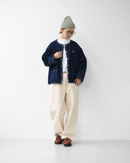 DANTON [ダントン] W DENIM COLLARLESS JACKET [DT-B0397DNS] デニムカラーレスジャケット [2025AW]
