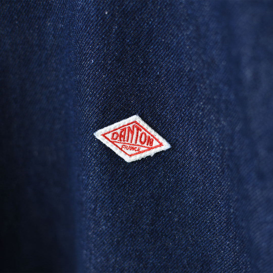 DANTON [ダントン] W DENIM COLLARLESS JACKET [DT-B0397DNS] デニムカラーレスジャケット [2025AW]