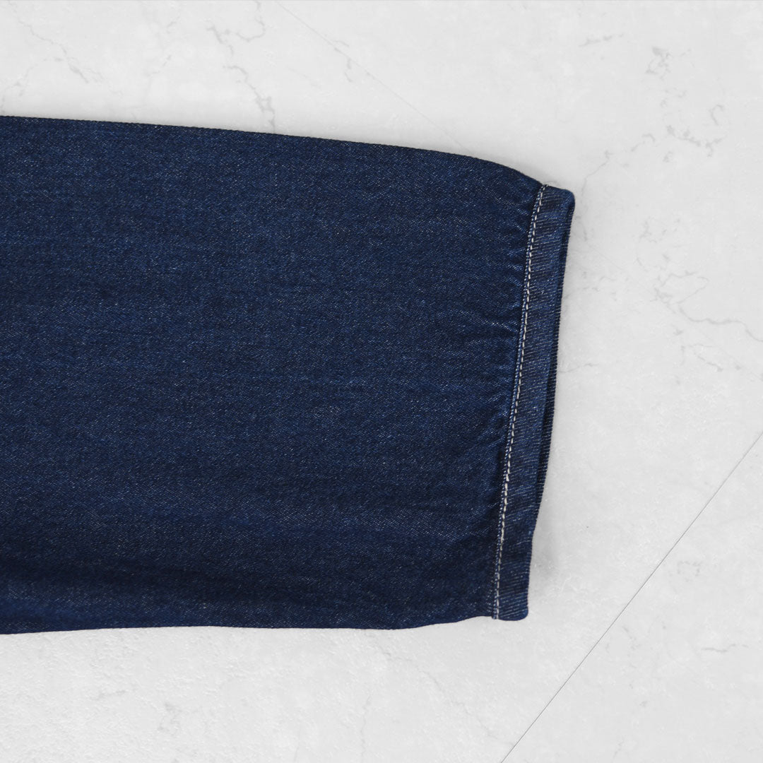 DANTON [ダントン] W DENIM COLLARLESS JACKET [DT-B0397DNS] デニムカラーレスジャケット [2025AW]