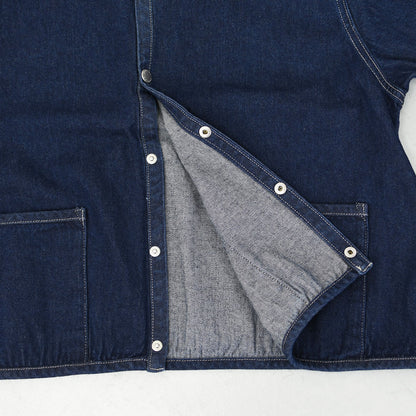 DANTON [ダントン] W DENIM COLLARLESS JACKET [DT-B0397DNS] デニムカラーレスジャケット [2025AW]