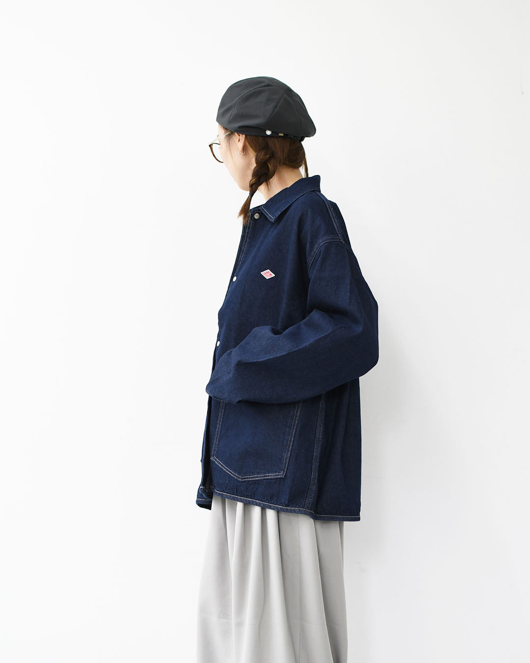 DANTON [ダントン] M COTTON DENIM COVERALL [DT-B0400 DNS] コットンデニムカバーオール・MEN'S [2025AW]