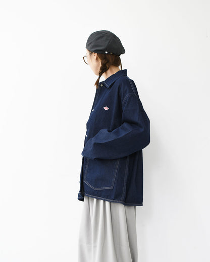 DANTON [ダントン] M COTTON DENIM COVERALL [DT-B0400 DNS] コットンデニムカバーオール・MEN'S [2025AW]