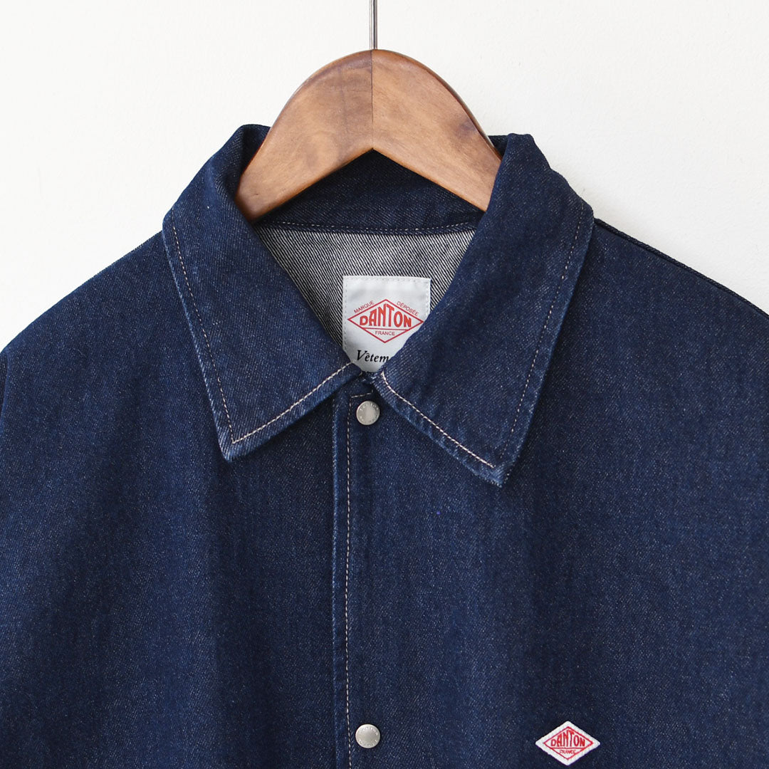 DANTON [ダントン] M COTTON DENIM COVERALL [DT-B0400 DNS] コットンデニムカバーオール・MEN'S [2025AW]