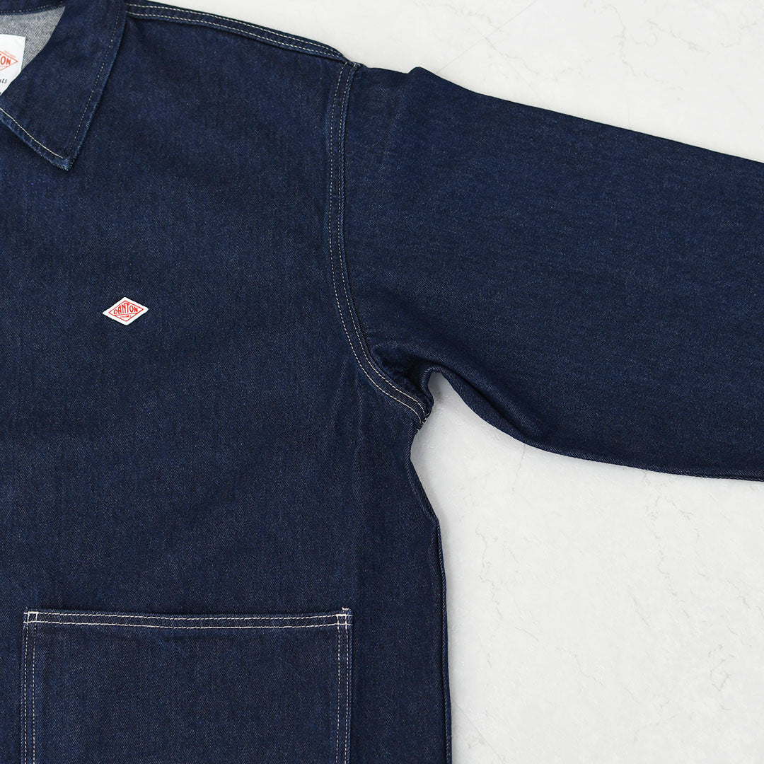 DANTON [ダントン] M COTTON DENIM COVERALL [DT-B0400 DNS] コットンデニムカバーオール・MEN'S [2025AW]