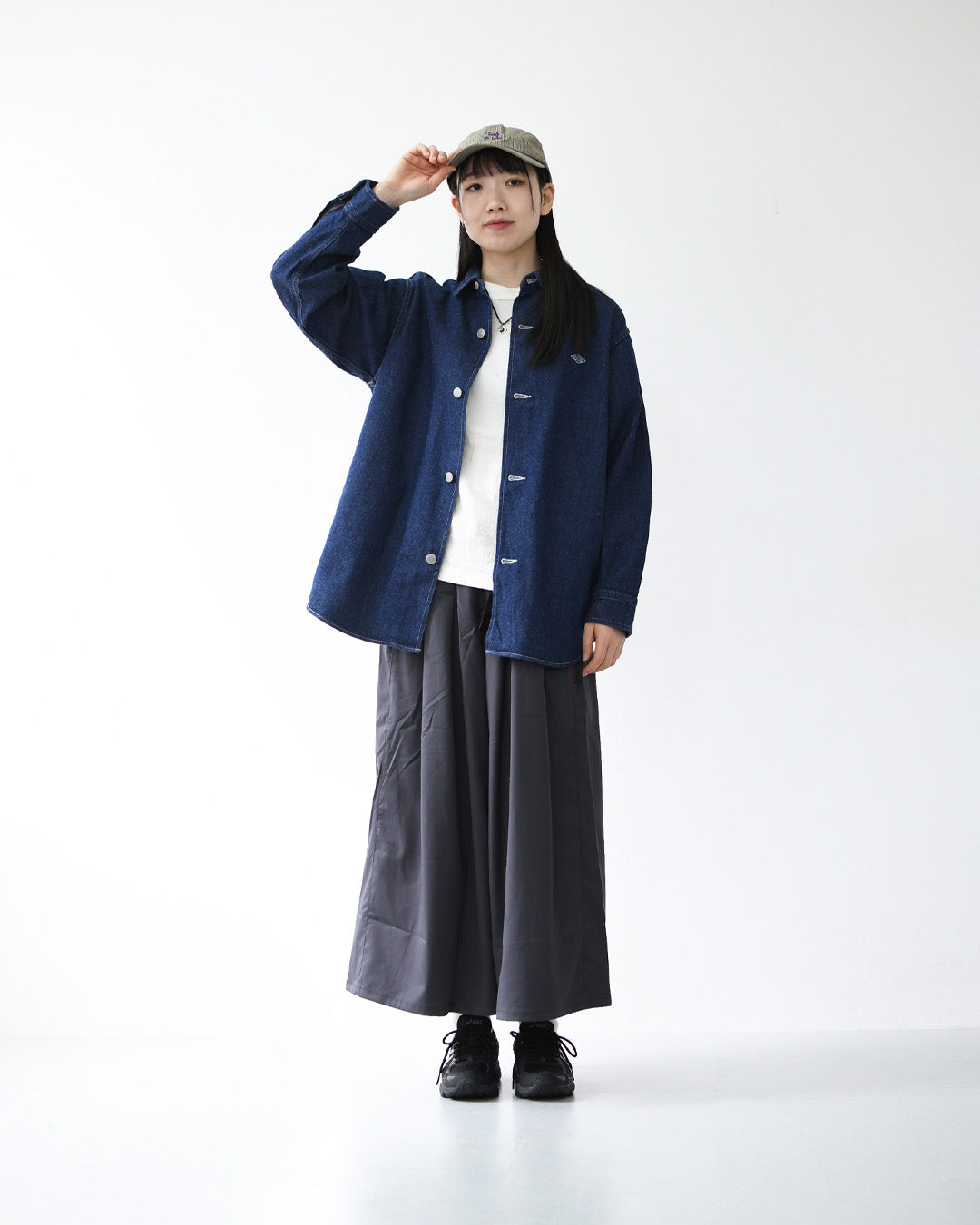 DANTON [ダントン] W Denim Shirt Jacket [DT-B0433KDM] デニムシャツジャケット・レギュラーカラー・ダンガリー・ワークブルゾン・ヴィンテージ感・LADY'S [2026SS]