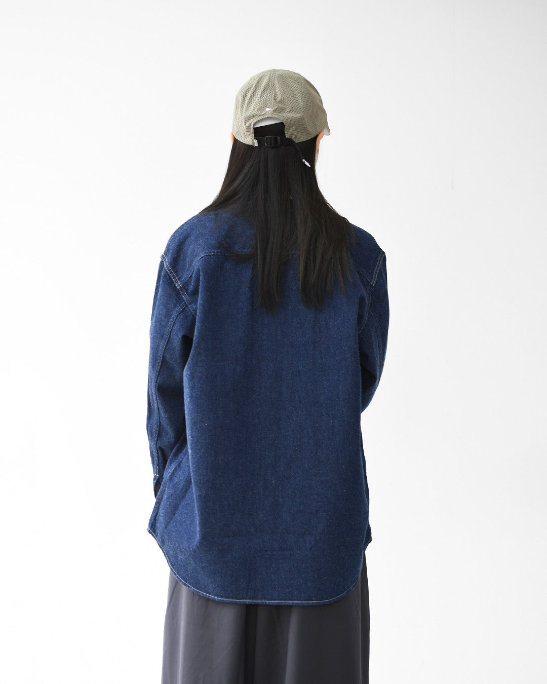 DANTON [ダントン] W Denim Shirt Jacket [DT-B0433KDM] デニムシャツジャケット・レギュラーカラー・ダンガリー・ワークブルゾン・ヴィンテージ感・LADY'S [2026SS]