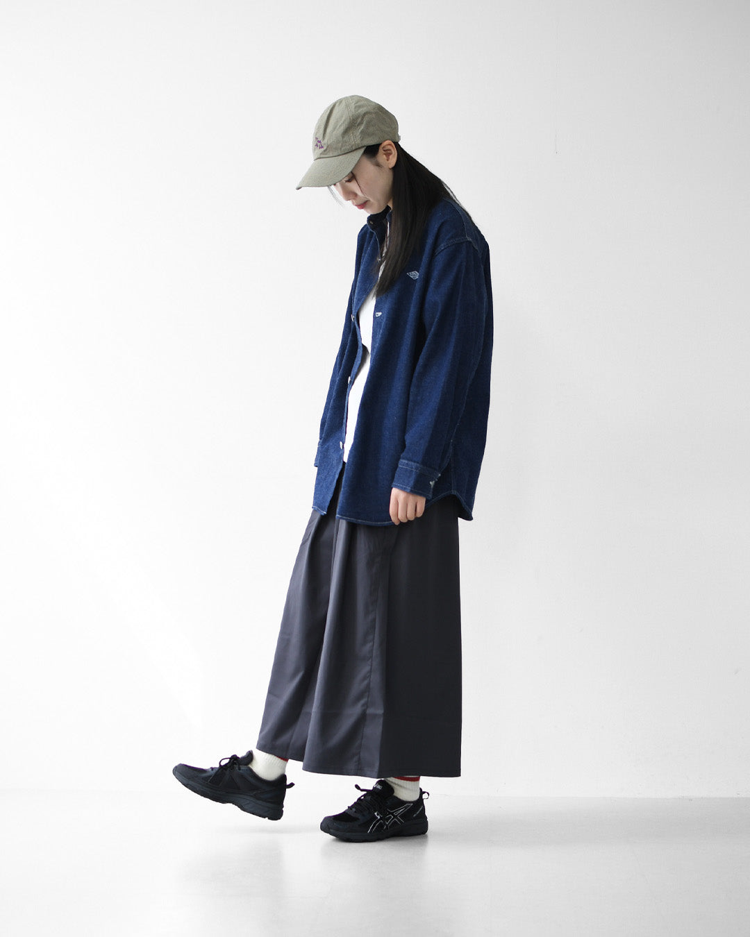 DANTON [ダントン] W Denim Shirt Jacket [DT-B0433KDM] デニムシャツジャケット・レギュラーカラー・ダンガリー・ワークブルゾン・ヴィンテージ感・LADY'S [2026SS]