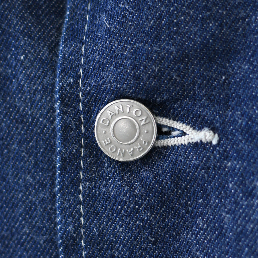 DANTON [ダントン] W Denim Shirt Jacket [DT-B0433KDM] デニムシャツジャケット・レギュラーカラー・ダンガリー・ワークブルゾン・ヴィンテージ感・LADY'S [2026SS]