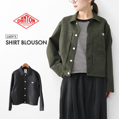 DANTON [ダントン] W SHIRT BLOUSON [DT-B0437SPT] シャツブルゾン・ジャケット・春ジャケット・ライトアウター・LADY'S [2026SS]
