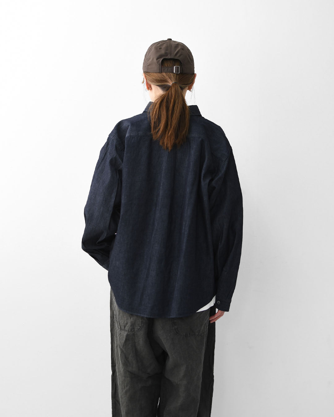 DANTON [ダントン] W Denim Dungaree Classic Collar Shirt [DT-B0442DUG] デニムダンガリークラシックカラーシャツ・デニムシャツ・ダンガリーシャツ・長袖・レギュラーカラー・LADY'S [2026SS]