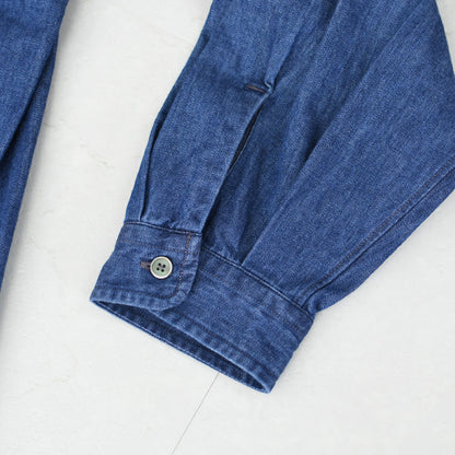 DANTON [ダントン] W Denim Dungaree Classic Collar Shirt [DT-B0442DUG] デニムダンガリークラシックカラーシャツ・デニムシャツ・ダンガリーシャツ・長袖・レギュラーカラー・LADY'S [2026SS]