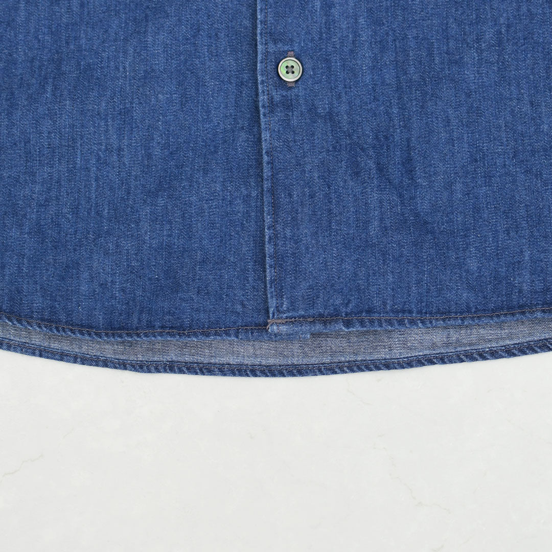 DANTON [ダントン] W Denim Dungaree Classic Collar Shirt [DT-B0442DUG] デニムダンガリークラシックカラーシャツ・デニムシャツ・ダンガリーシャツ・長袖・レギュラーカラー・LADY'S [2026SS]