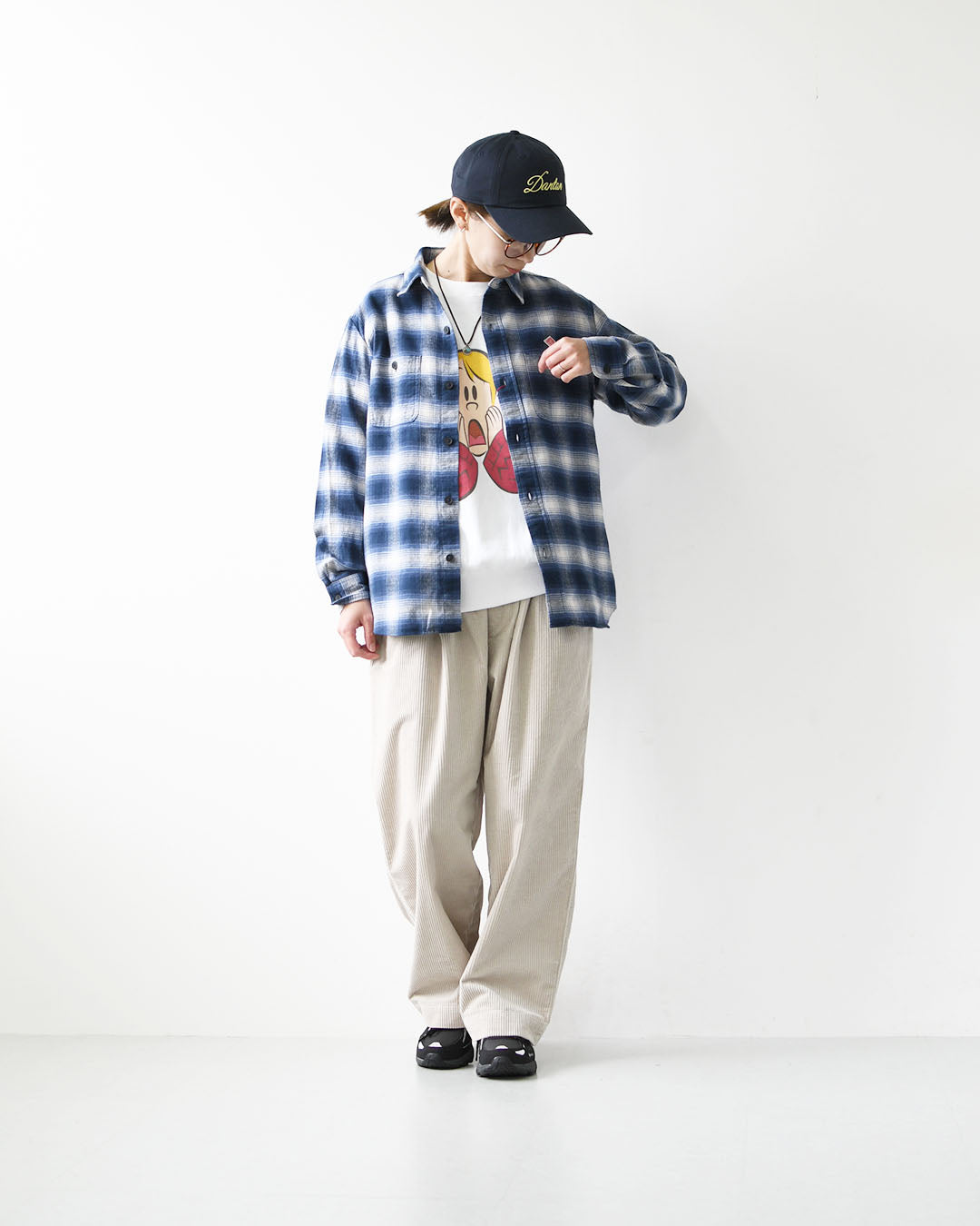 DANTON [ダントン] W Flannel Check Regular Collar Shirt [DT-B0476BNL] フランネルチェックレギュラーカラーシャツ・チェックシャツ・レギュラーカラーシャツ・フランネル素材・長袖・LADY'S [2026AW]