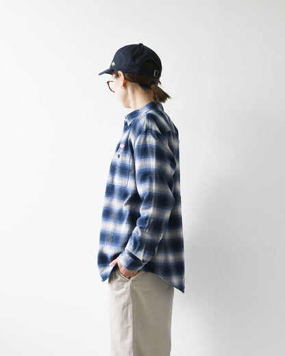 DANTON [ダントン] W Flannel Check Regular Collar Shirt [DT-B0476BNL] フランネルチェックレギュラーカラーシャツ・チェックシャツ・レギュラーカラーシャツ・フランネル素材・長袖・LADY'S [2026AW]
