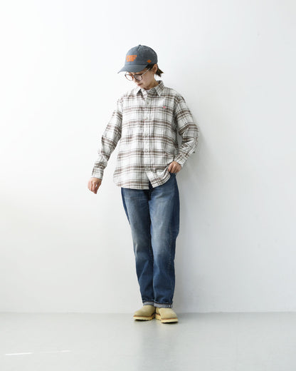 DANTON [ダントン] W Flannel Check Regular Collar Shirt [DT-B0476BNL] フランネルチェックレギュラーカラーシャツ・チェックシャツ・レギュラーカラーシャツ・フランネル素材・長袖・LADY'S [2026AW]