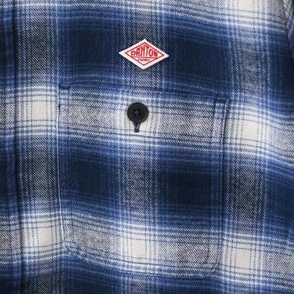 DANTON [ダントン] W Flannel Check Regular Collar Shirt [DT-B0476BNL] フランネルチェックレギュラーカラーシャツ・チェックシャツ・レギュラーカラーシャツ・フランネル素材・長袖・LADY'S [2026AW]