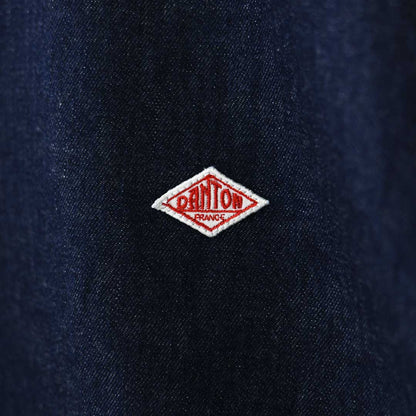 DANTON [ダントン] W Denim Corduroy Collar Shirt [DT-B0489SDM] デニムコーデュロイカラーシャツ・デニムシャツ・レギュラーカラーシャツ・コーデュロイ襟・長袖・ライトデニム・LADY'S [2026AW]