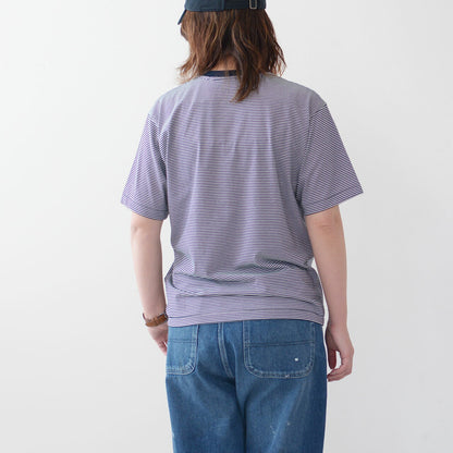 DANTON [ダントン] W's T/C INNER T-SHIRT BODER [DT-C0195CVT]  テトロンコットン 半袖 インナーTシャツ [2025SS]