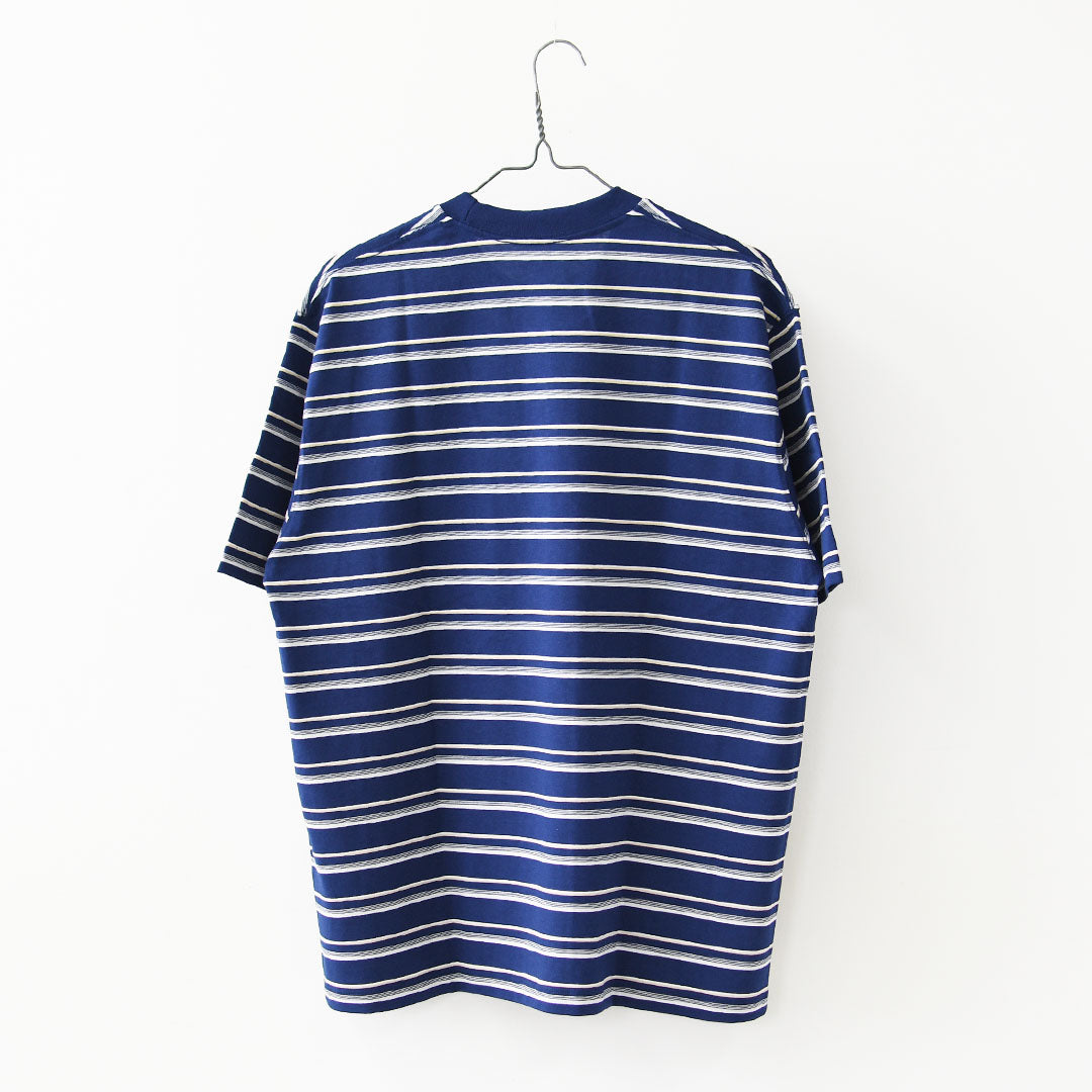 DANTON [ダントン] M SHORT SLEEVE POCKET T-SHIRT STRIPE [DT-C0198TCB-B] ショートスリーブポケットTシャツ ストライプ・MEN'S [2026SS]