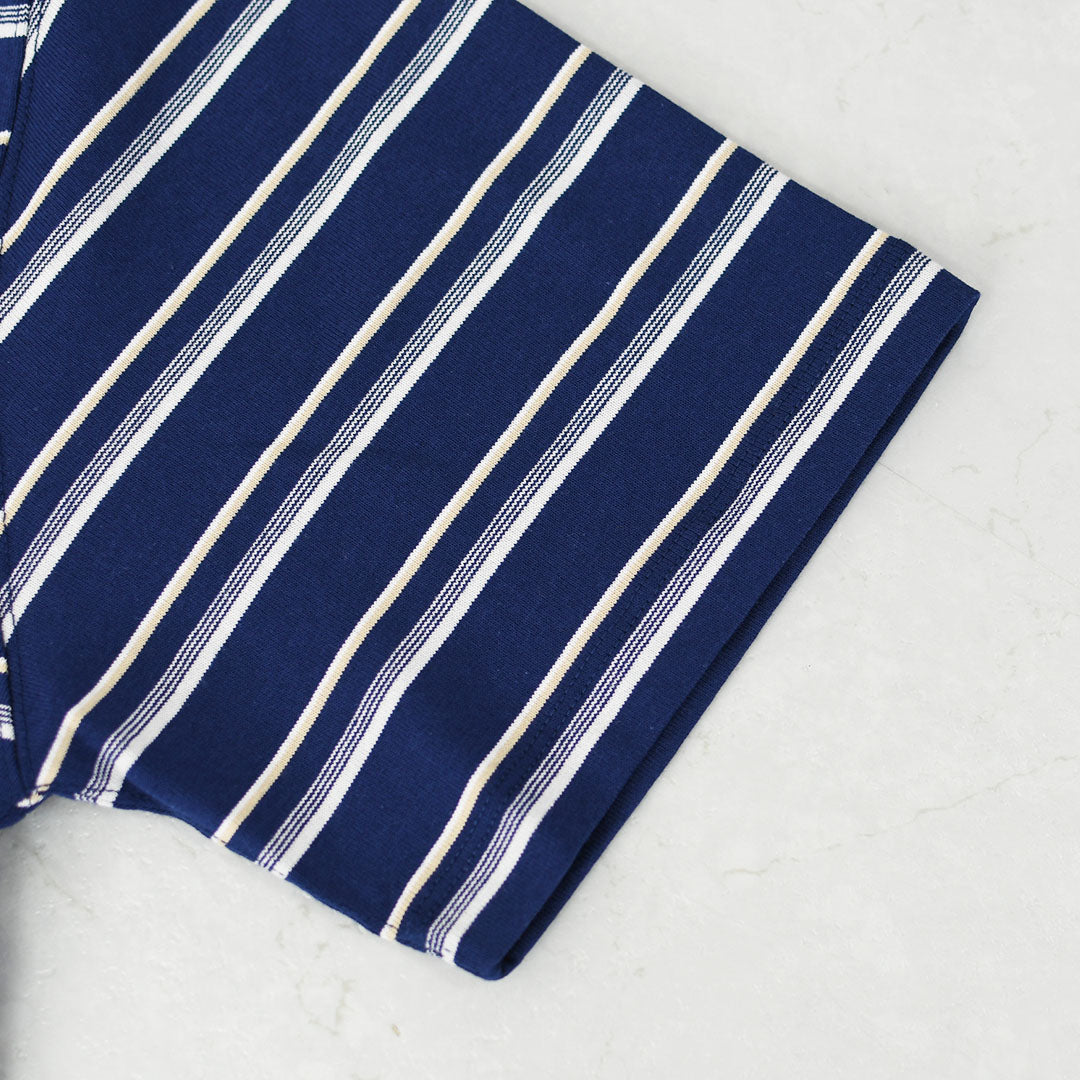DANTON [ダントン] M SHORT SLEEVE POCKET T-SHIRT STRIPE [DT-C0198TCB-B] ショートスリーブポケットTシャツ ストライプ・MEN'S [2026SS]